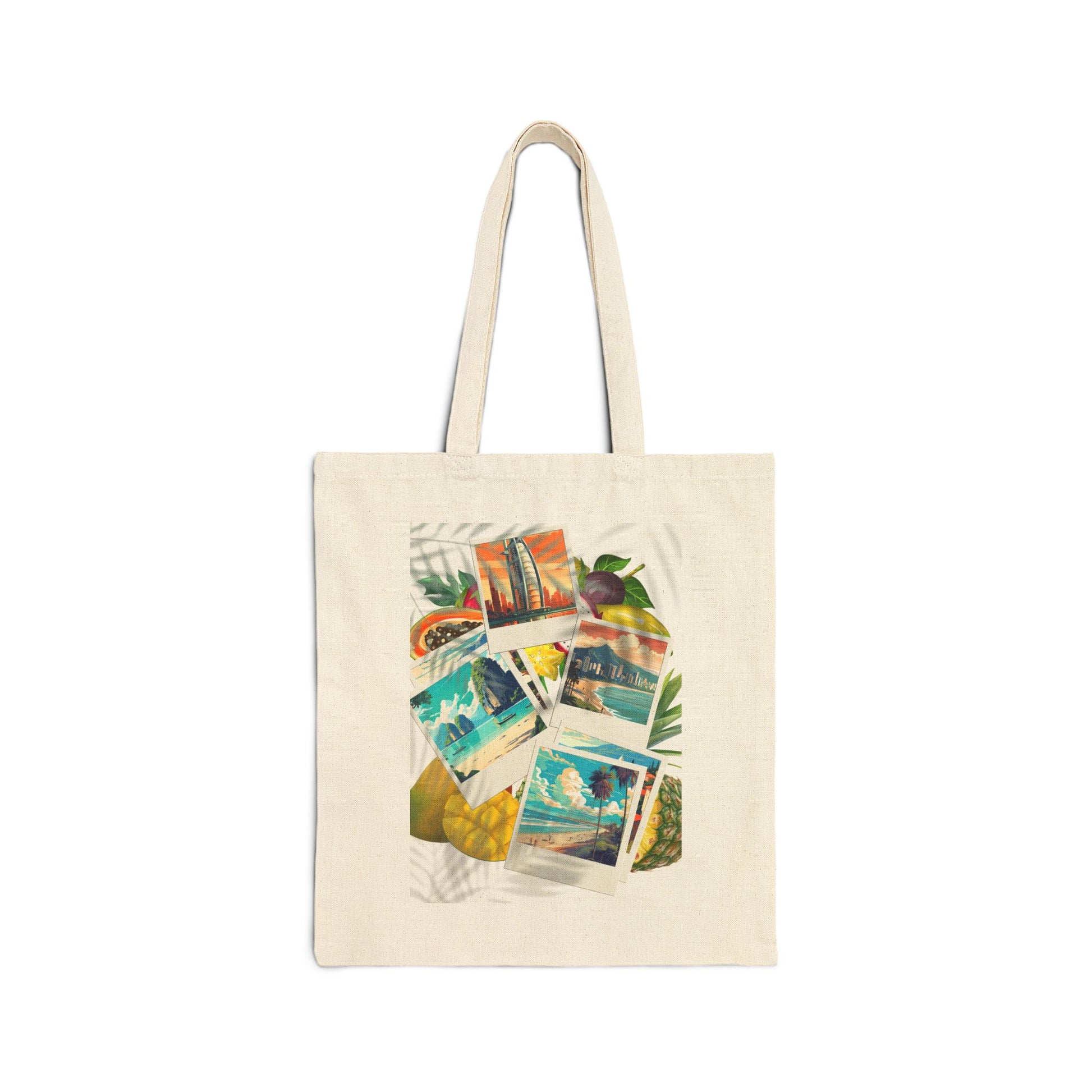 Around the World Tote Bag - Heavyweight 100% Cotton Canvas by TheGlassyLass.com