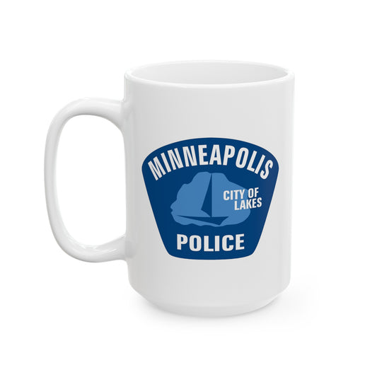 Minneapolis Police Coffee Mug - Double Sided White Ceramic 15oz by TheGlassyLass.com