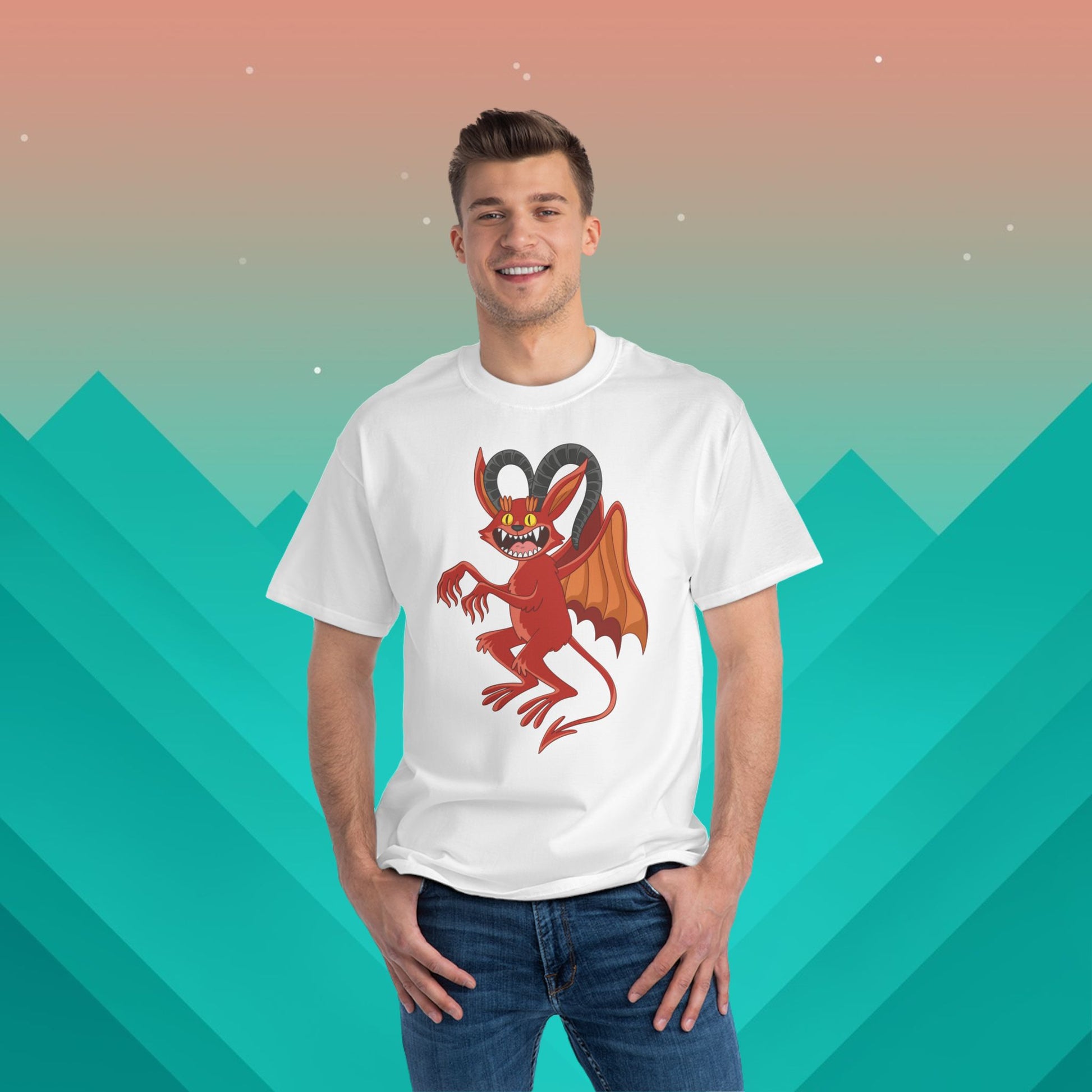 Demon Child T-Shirt: (Hanes Beefy-T 100% Preshrunk Cotton Custom Printed by TheGlassyLass.com