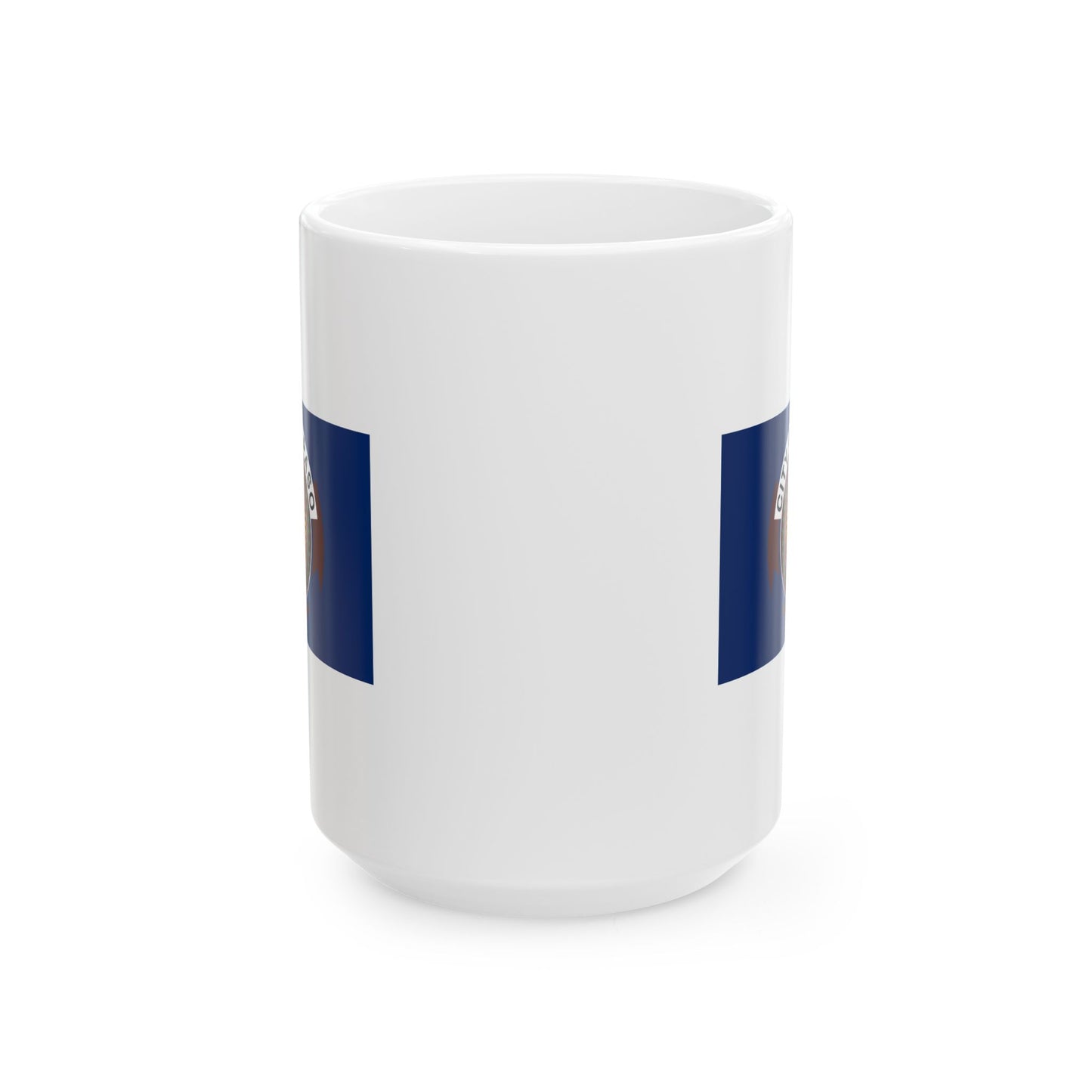 City of El Paso Seal Coffee Mug - Double Sided Print, White Ceramic, 15oz by TheGlassyLass.com