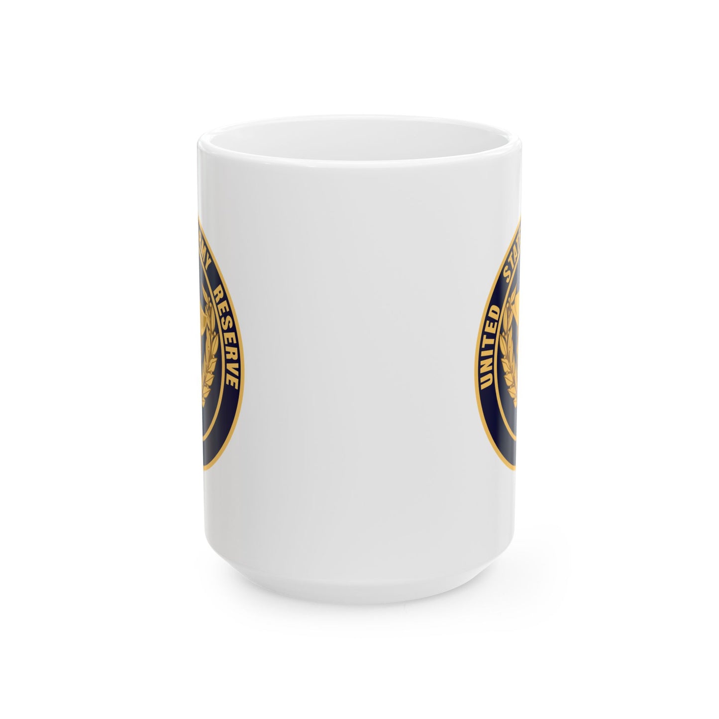 United States Army Reserve Seal - Double Sided White Ceramic Coffee Mug 15oz by TheGlassyLass.com