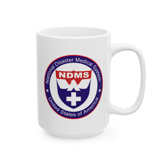 National Disaster Medical System Coffee Mug - Double Sided Print, White Ceramic, 15oz by TheGlassyLass.com