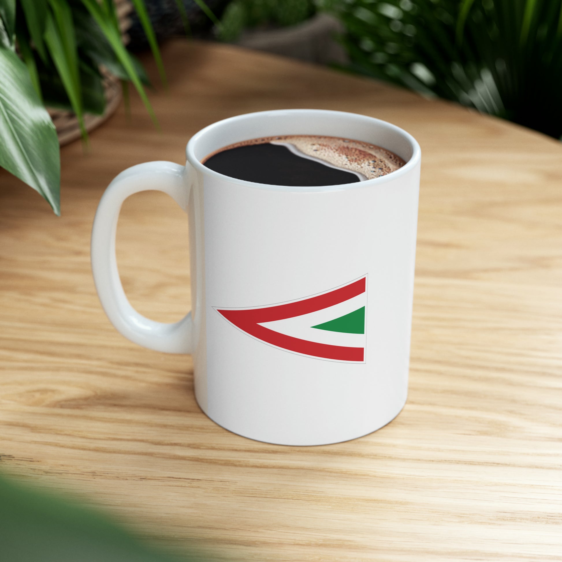 Hungarian Air Force Roundel Coffee Mug - Double Sided White Ceramic 11oz - By TheGlassyLass.com