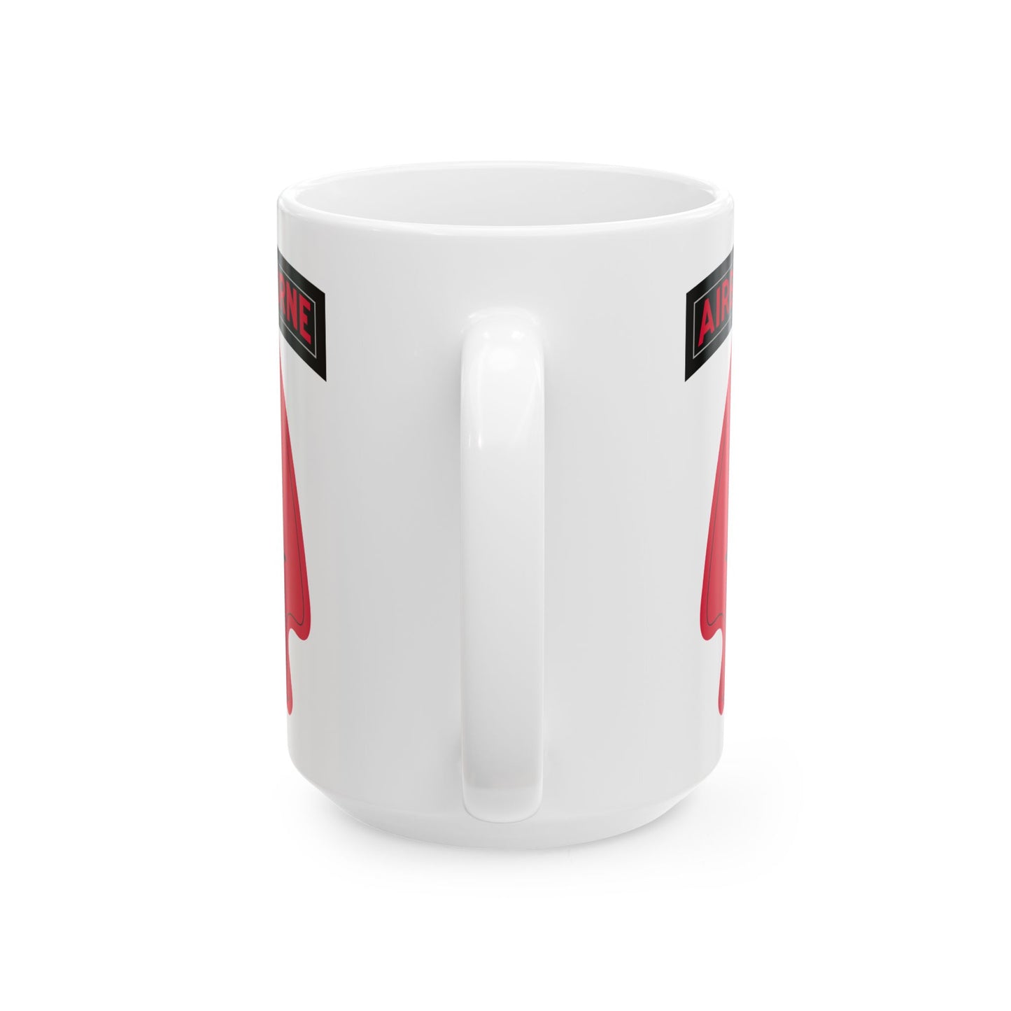 Delta Force Coffee Mug - Double Sided White Ceramic 15oz by TheGlassyLass.com