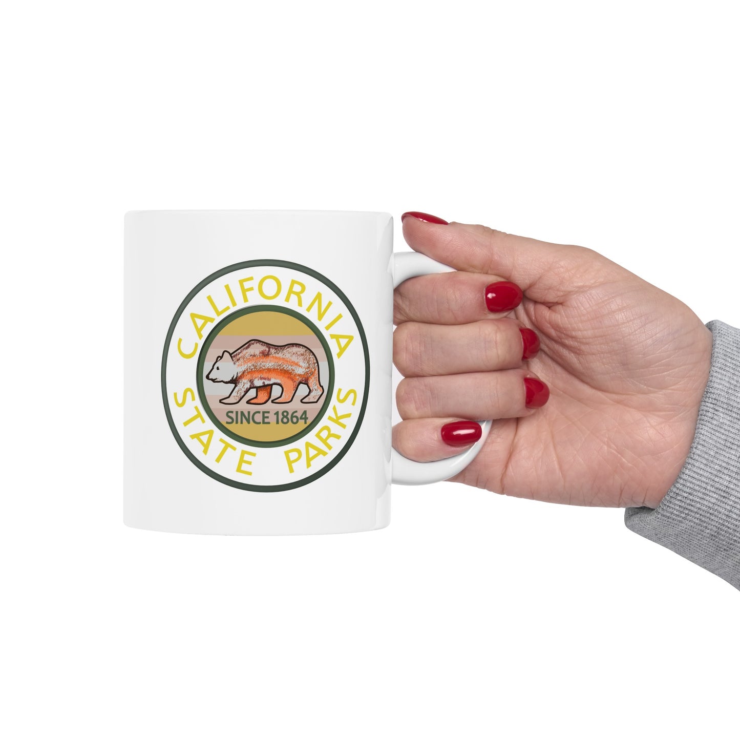 California State Parks Coffee Mug - Double Sided White Ceramic 11oz by TheGlassyLass.com