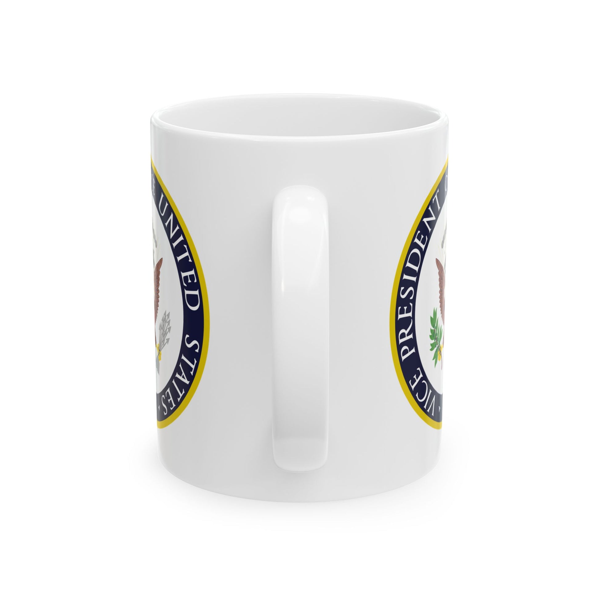 Vice President of the United States Seal Coffee Mug - Double Sided Print, White Ceramic, 11oz by TheGlassyLass.com