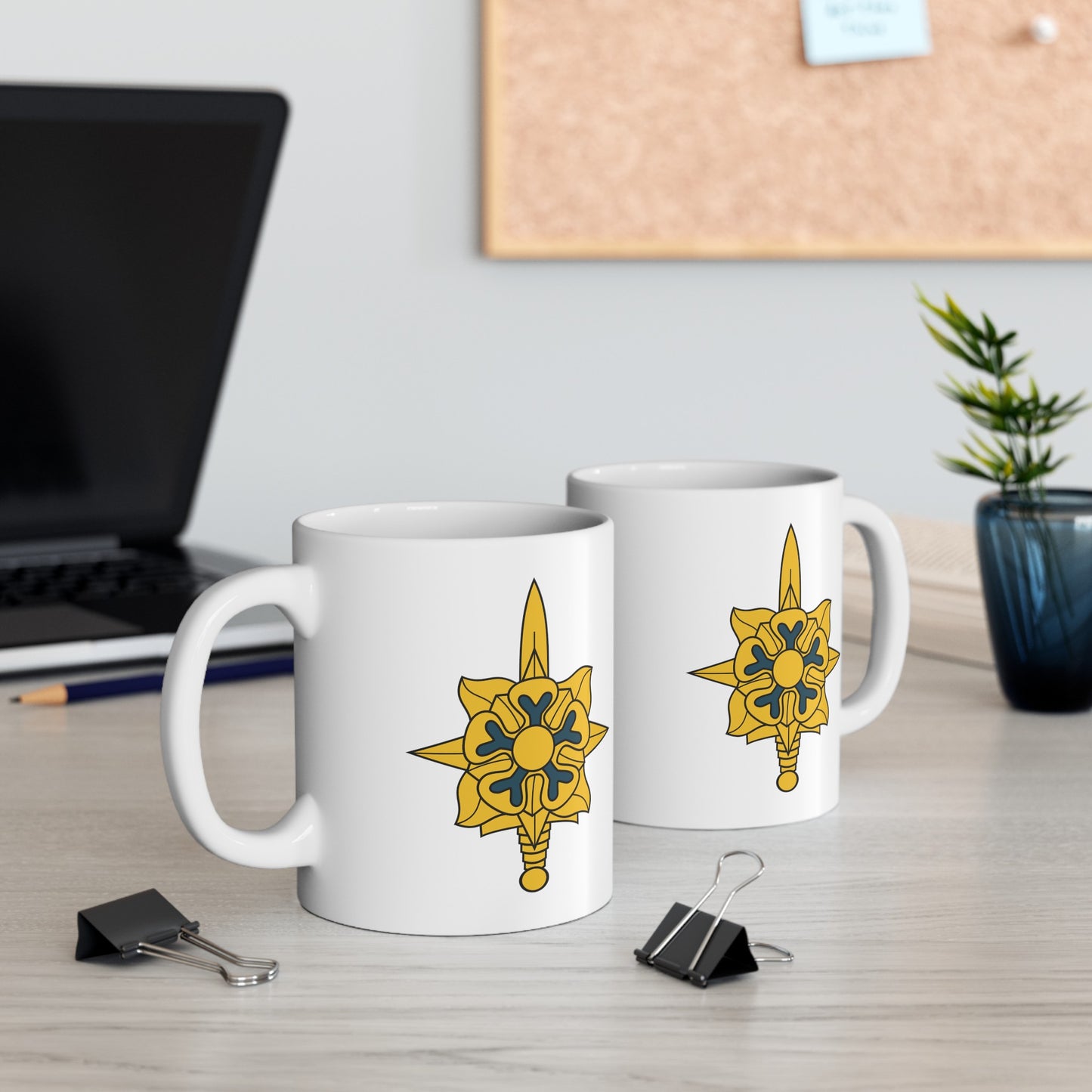 United States Army Intelligence Coffee Mug - Double Sided White Ceramic 11oz by TheGlassyLass.com