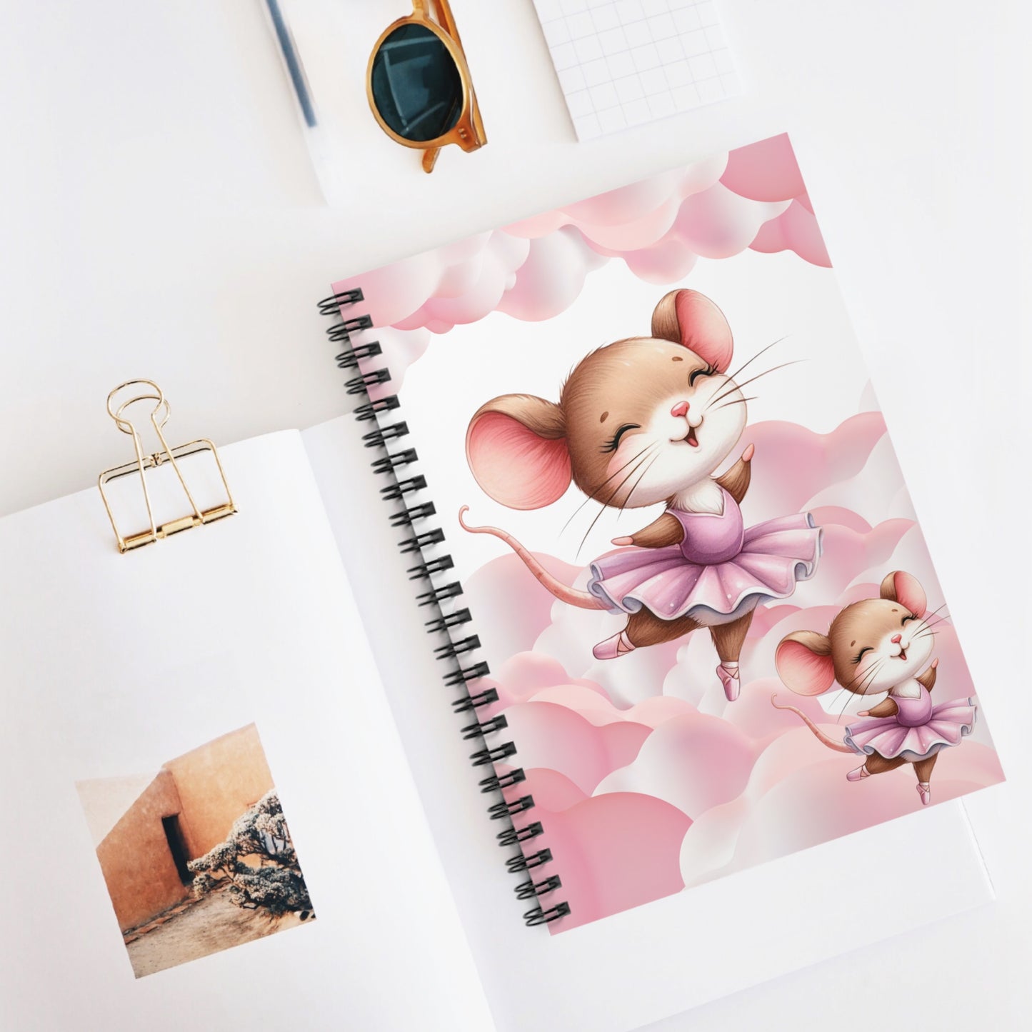 A Nony Mouse: Spiral Notebook - Log Books - Journals - Diaries - and More Custom Printed by TheGlassyLass