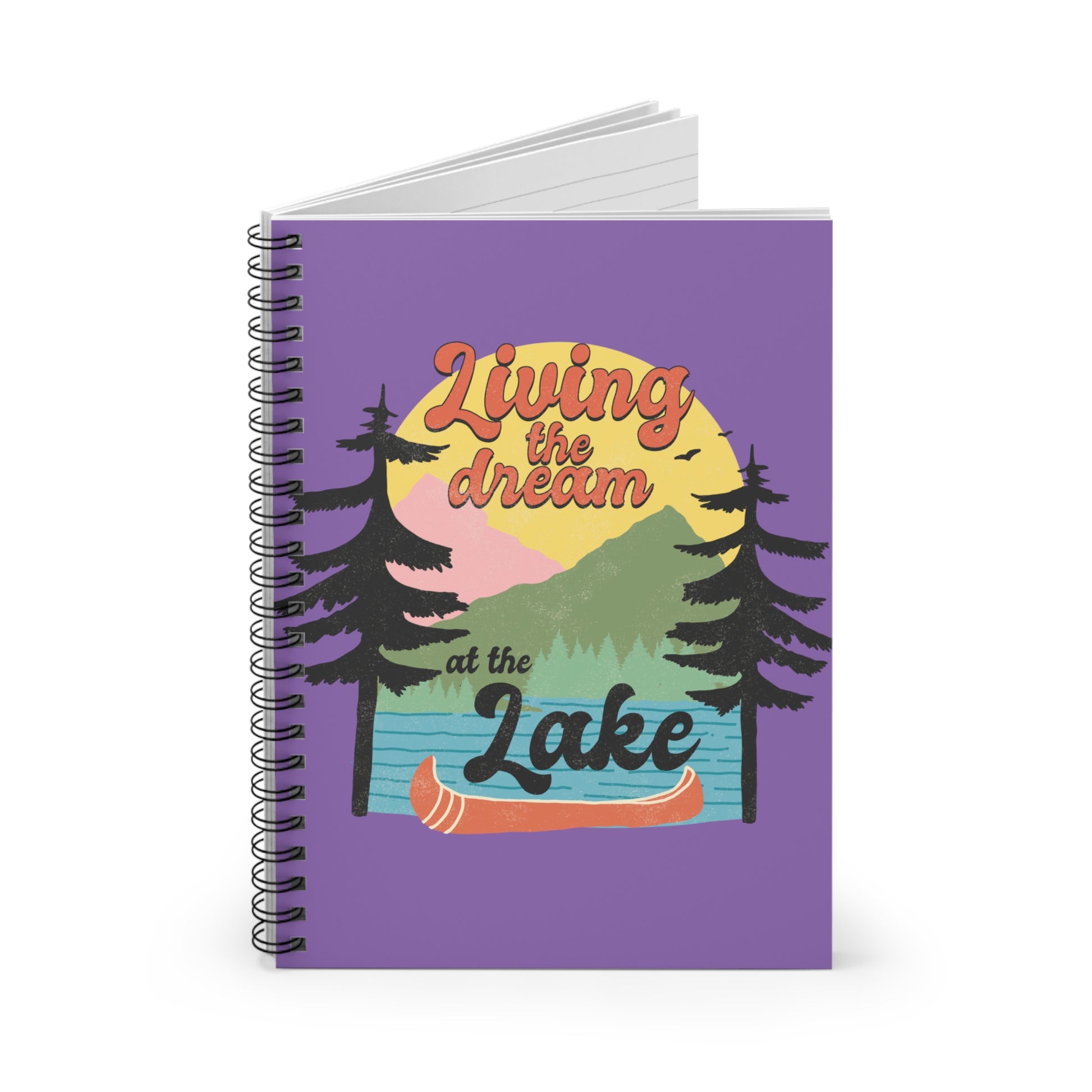 Living the Dream: Spiral Notebook - Log Books - Journals - Diaries - and More Custom Printed by TheGlassyLass