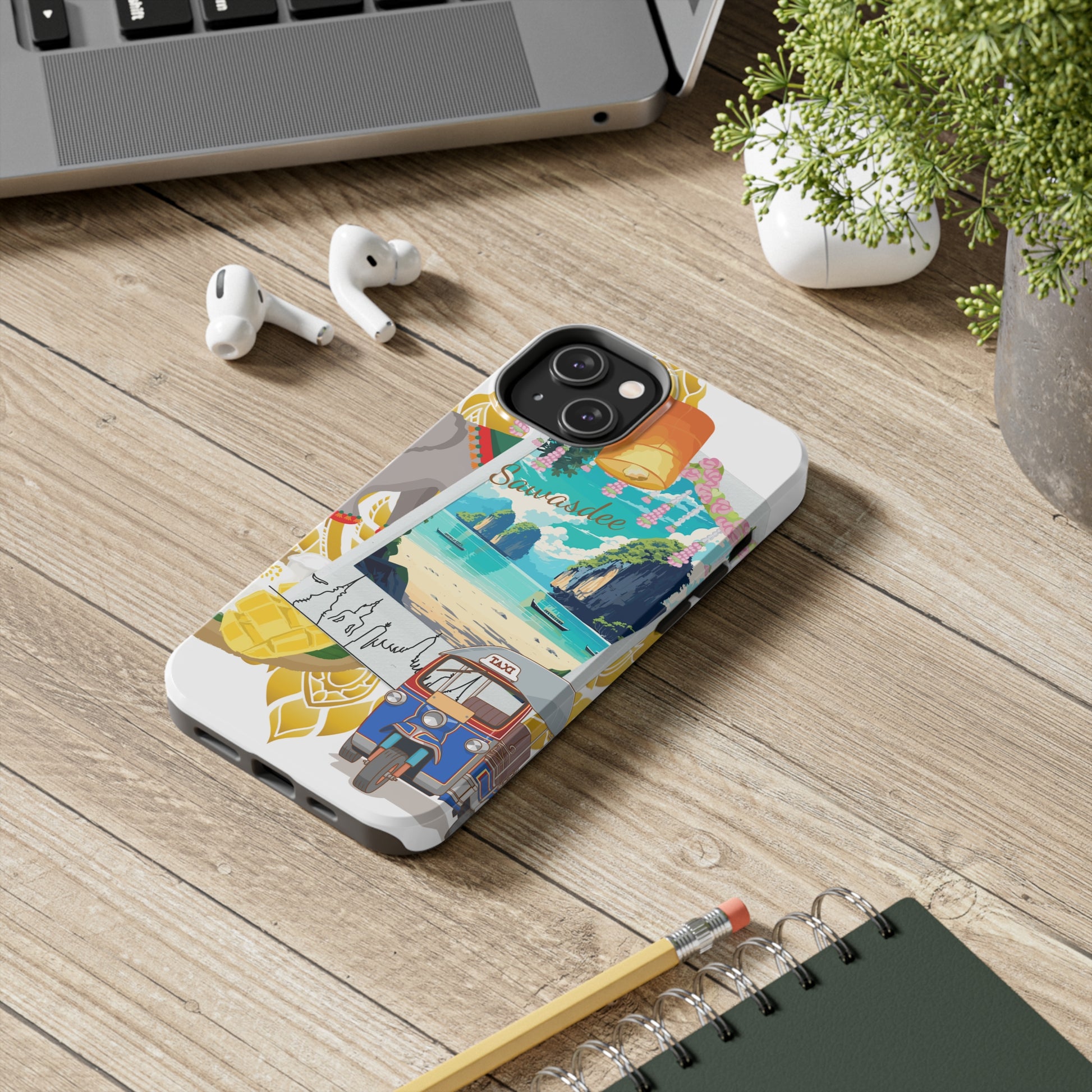Sawasdee Phuket: iPhone - Tough iPhone Case Design - Wireless Charging - Superior Protection - Original Designs by TheGlassyLass.com