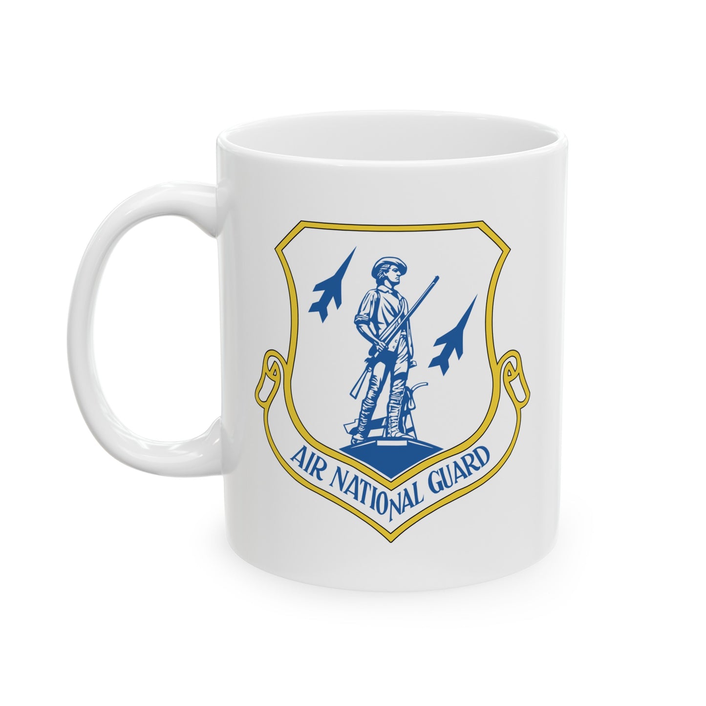 US Air Force Air National Guard - Double Sided White Ceramic Coffee Mug 11oz by TheGlassyLass.com