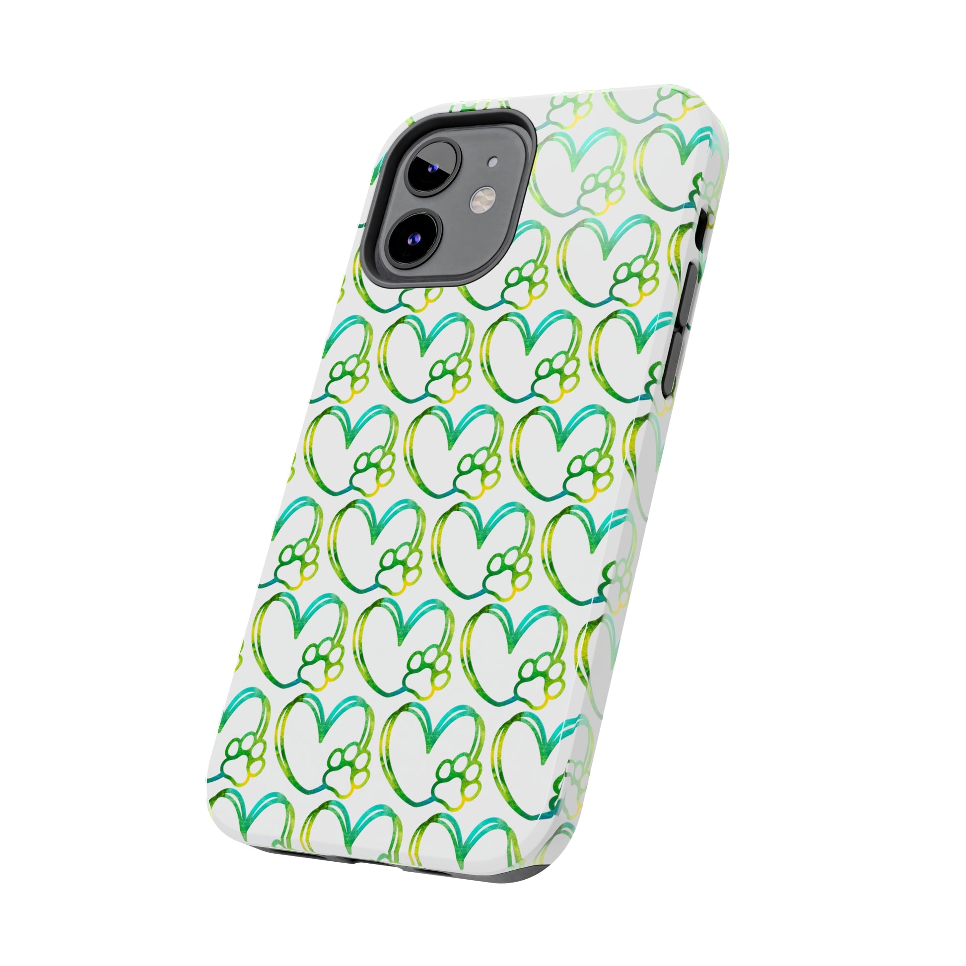 Paw Heart: iPhone Tough Case Design - Wireless Charging - Superior Protection - Original Graphics by TheGlassyLass.com