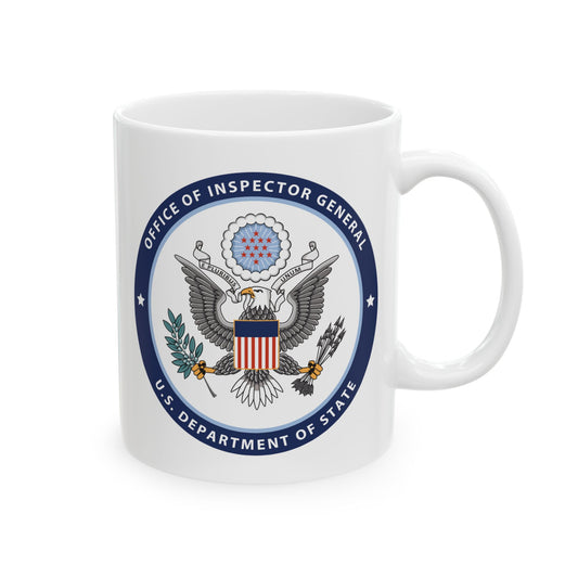 Office of Inspector General Seal Coffee Mug - Double Sided Print, White Ceramic, 11oz by TheGlassyLass.com