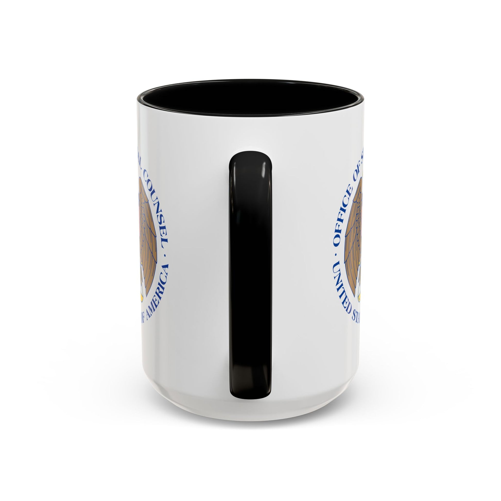 United States Office of Special Counsel Seal Coffee Mug - Double Sided Black Accent White Ceramic 15oz by TheGlassyLass.com