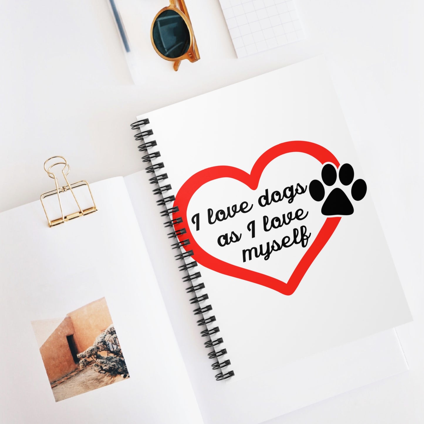 I Love Dogs: Spiral Notebook - Log Books - Journals - Diaries - and More Custom Printed by TheGlassyLass