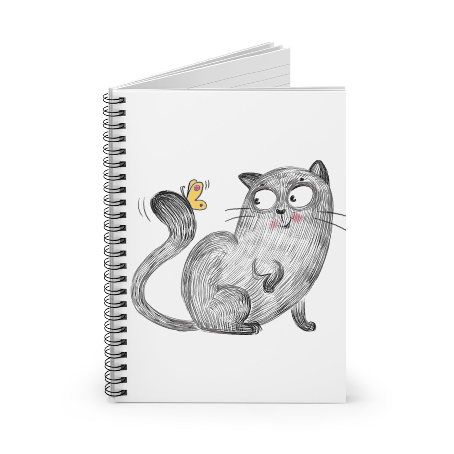 Hello Mr. Butterfly: Spiral Notebook - Log Books - Journals - Diaries - and More Custom Printed by TheGlassyLass