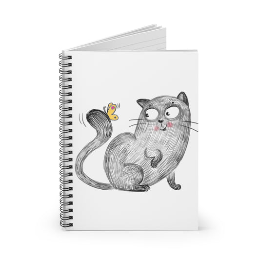 Hello Mr. Butterfly: Spiral Notebook - Log Books - Journals - Diaries - and More Custom Printed by TheGlassyLass