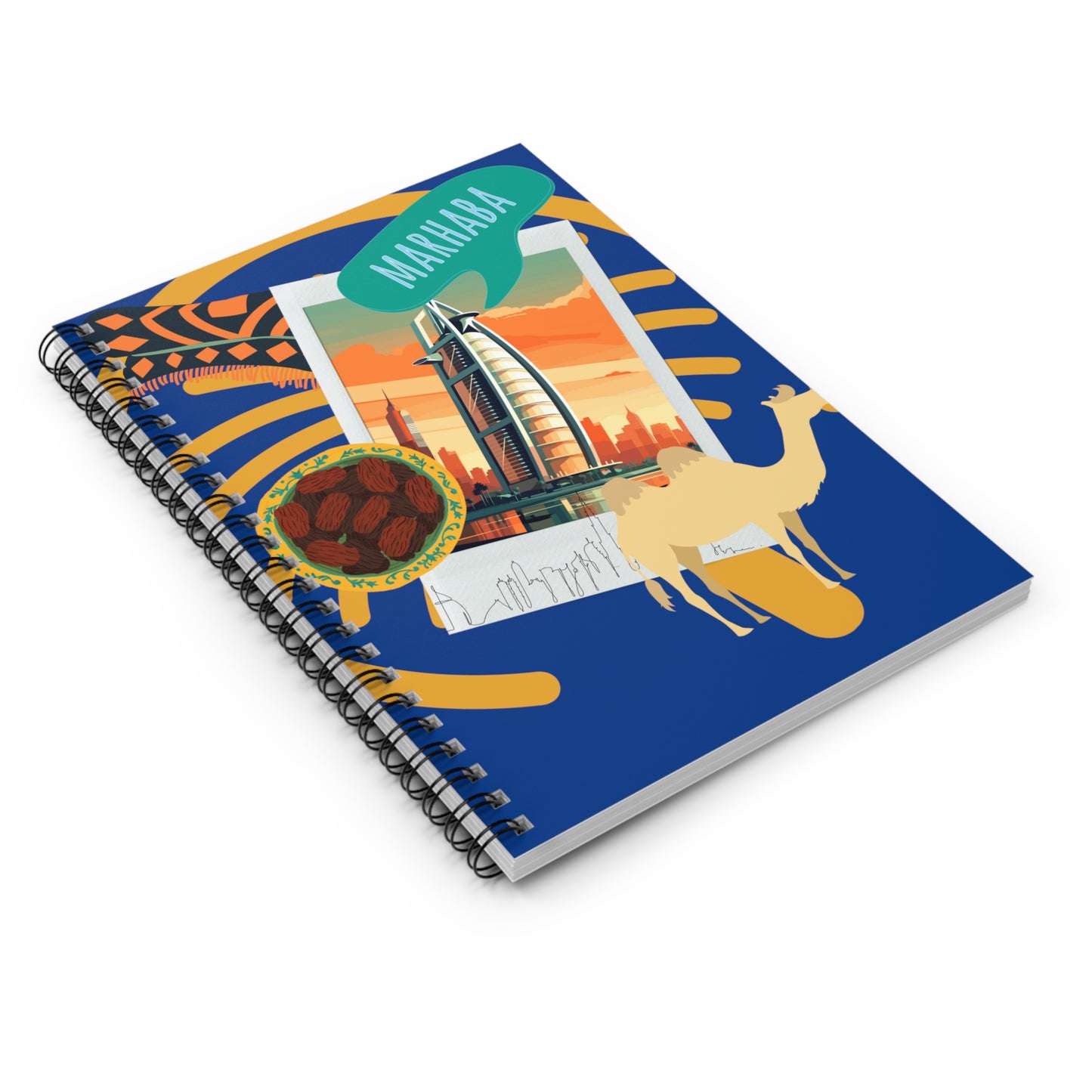 Marhaba Dubai: Spiral Notebook - Log Books - Journals - Diaries - and More Custom Printed by TheGlassyLass.com