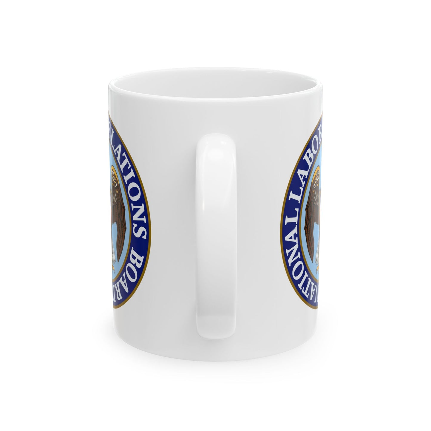 National Labor Relations Board Seal Coffee Mug - Double Sided Print, White Ceramic, 11oz by TheGlassyLass.com