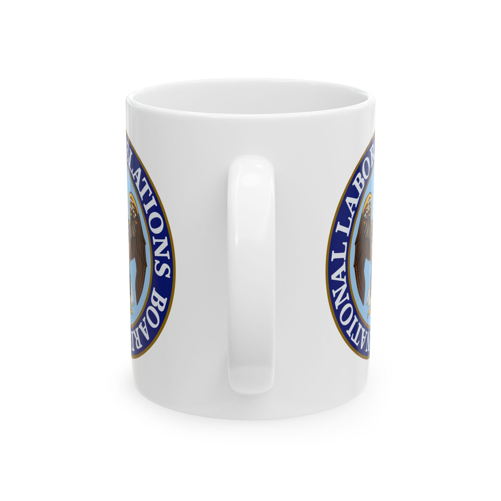 National Labor Relations Board Seal Coffee Mug - Double Sided Print, White Ceramic, 11oz by TheGlassyLass.com