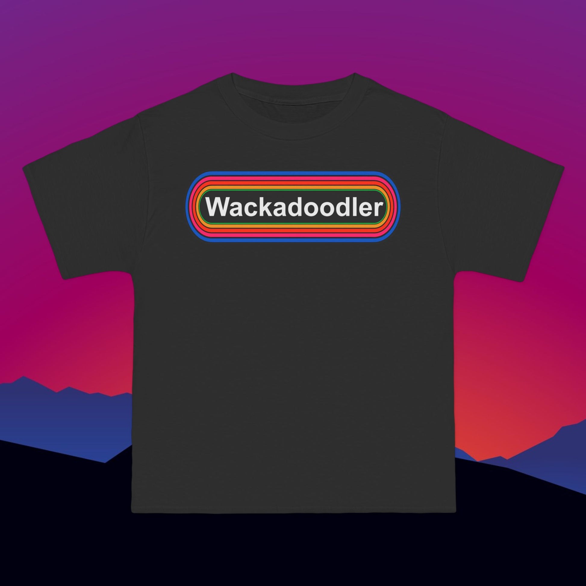 Wackadoodler T-Shirt: (Hanes Beefy-T 100% Preshrunk Cotton) Custom Printed by TheGlassyLass.com