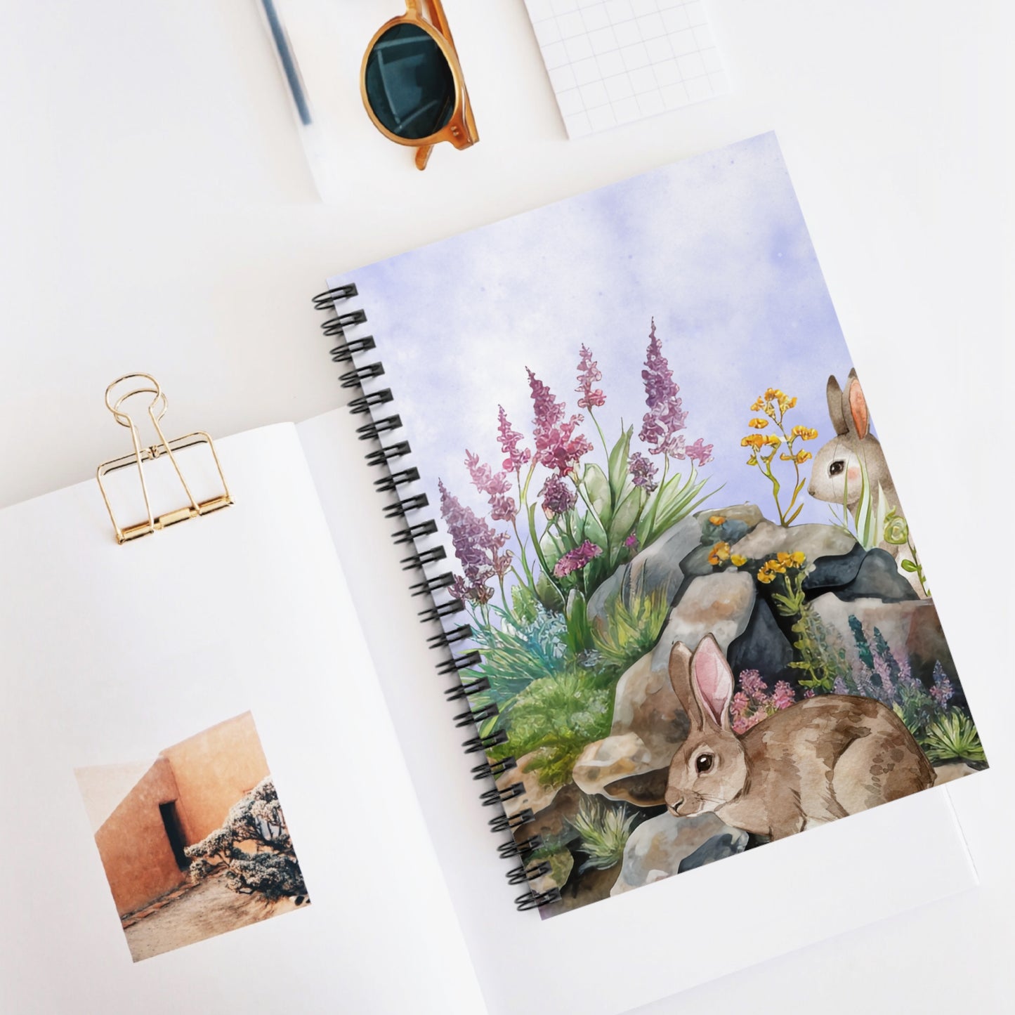 Mr & Mrs Bunny: Spiral Notebook - Log Books - Journals - Diaries - and More Custom Printed by TheGlassyLass.com