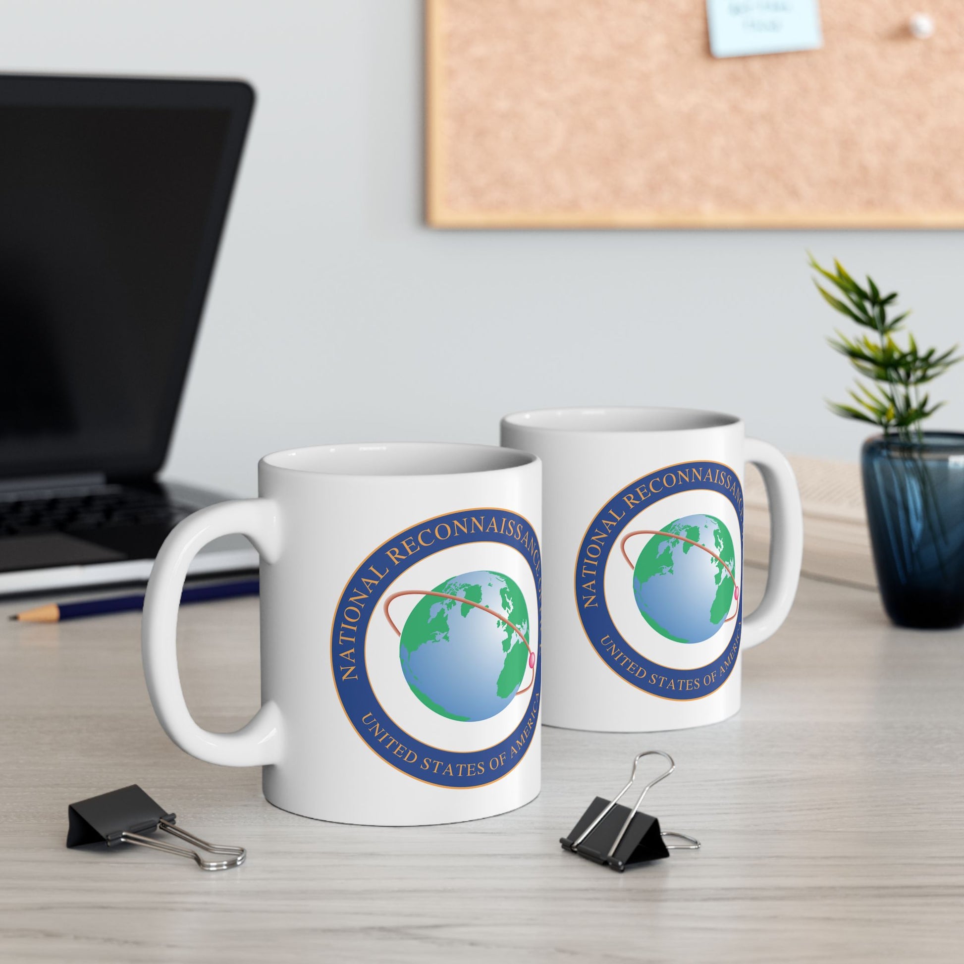 United States National Reconnaissance Office Coffee Mug - Double Sided White Ceramic 11oz by TheGlassyLass.com