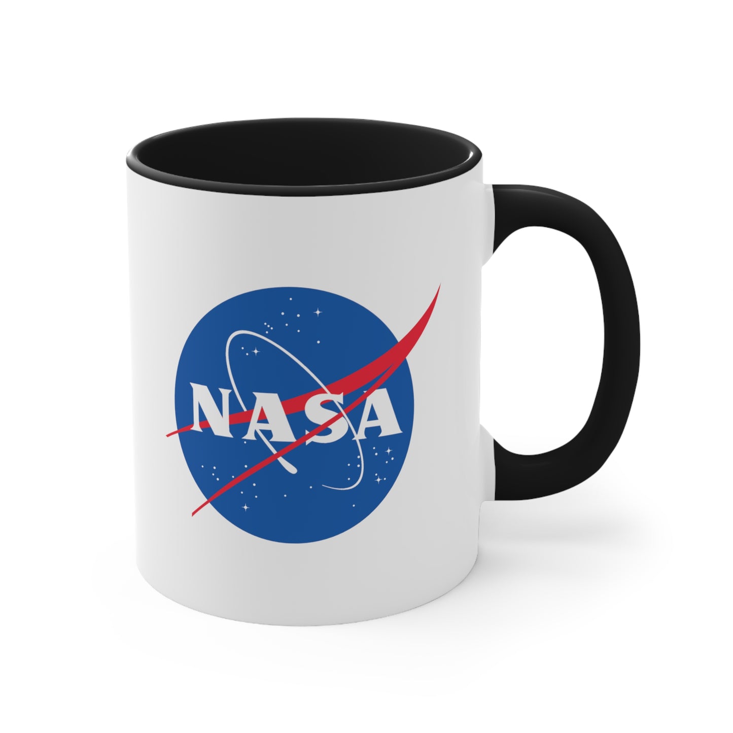 NASA Seal Coffee Mug - Double Sided Black Accent 11oz by TheGlassyLass.com