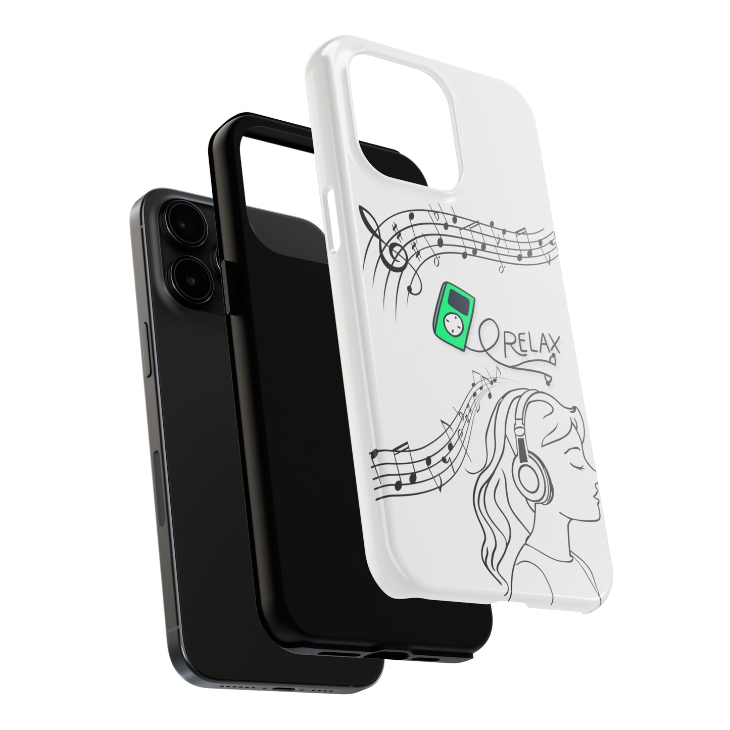Relax: iPhone Tough Case Design - Wireless Charging - Superior Protection - Original Designs by TheGlassyLass.com