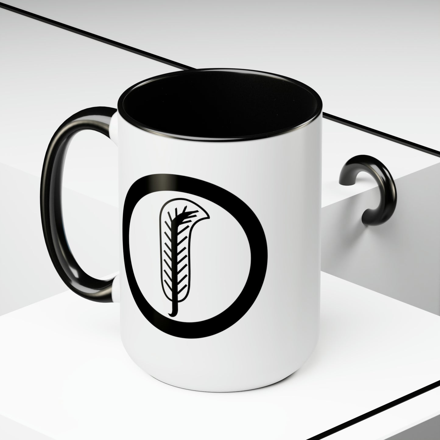 Robert Plant Led Zeppelin IV Coffee Mug - Double Sided Black Accent White Ceramic 15oz by TheGlassyLass.com