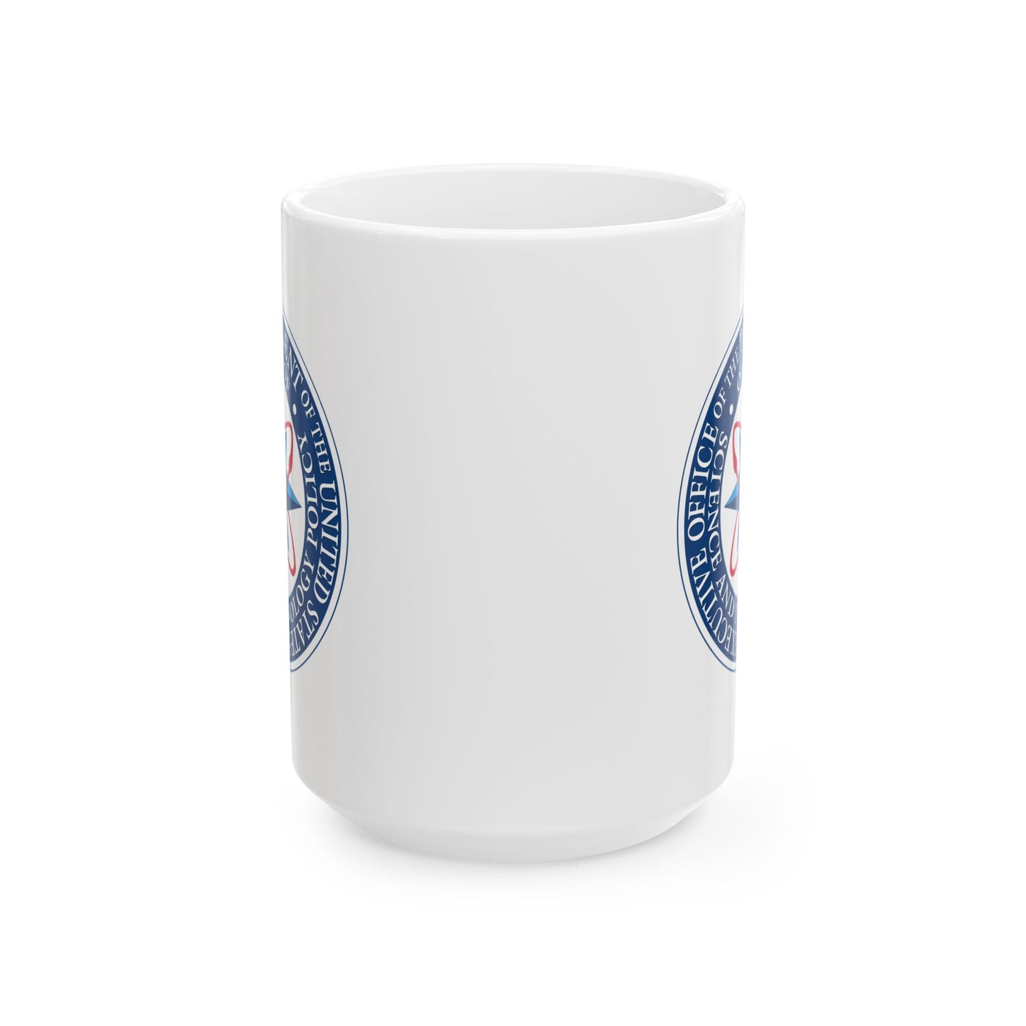 Executive Office of the President of the United States Science and Technology Policy Coffee Mug - Double Sided Print, White Ceramic, 15oz by TheGlassyLass.com
