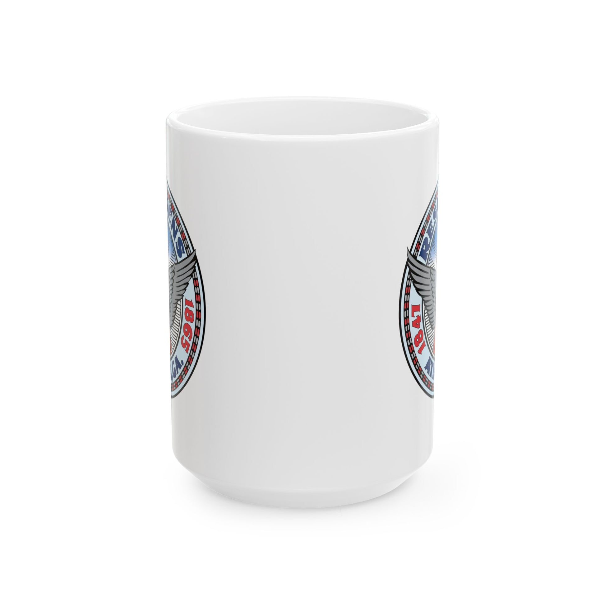 City of Atlanta Seal Coffee Mug - Double Sided Print, White Ceramic, 15oz by TheGlassyLass.com