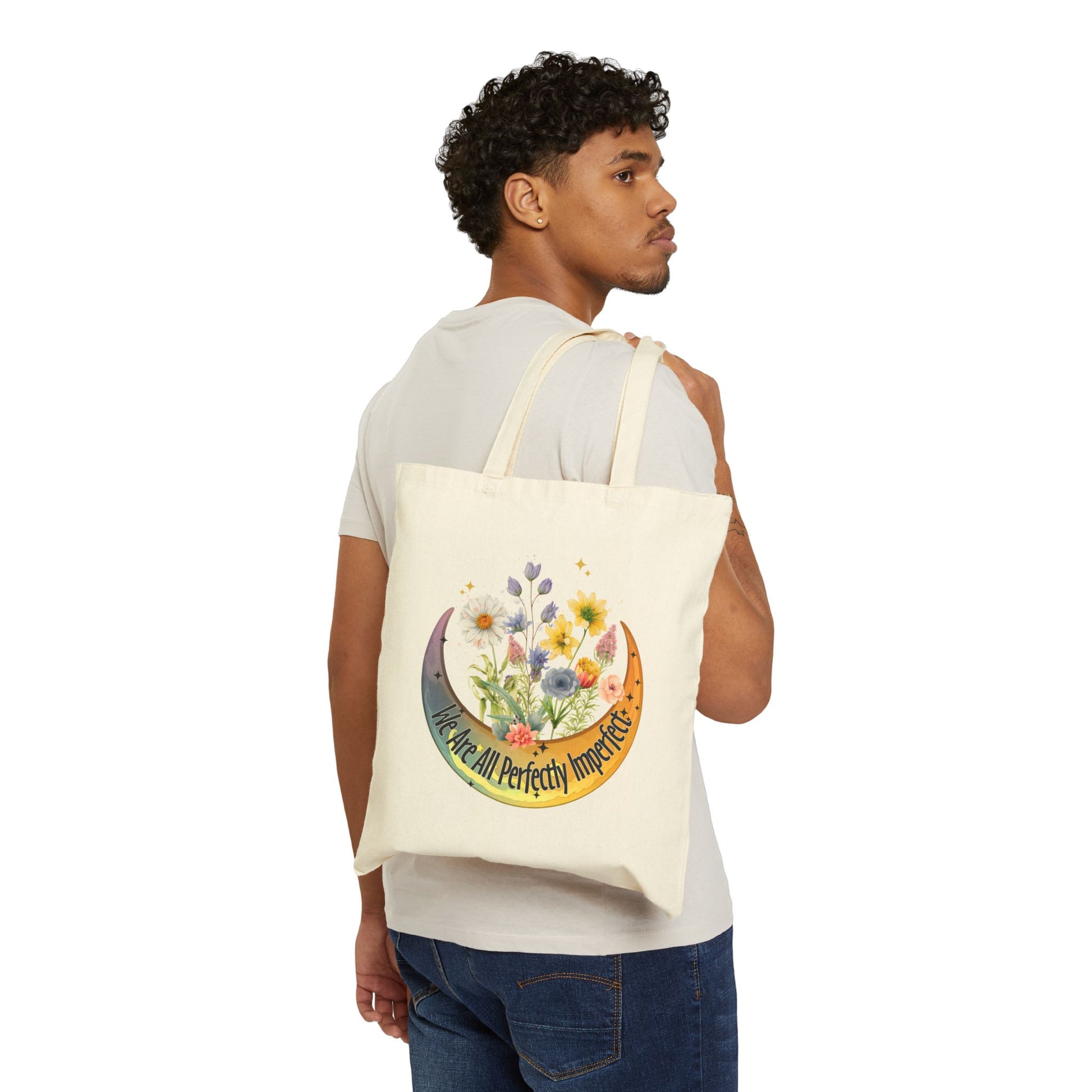 Perfectly Imperfect Tote Bag - Heavyweight 100% Cotton Canvas by TheGlassyLass.com