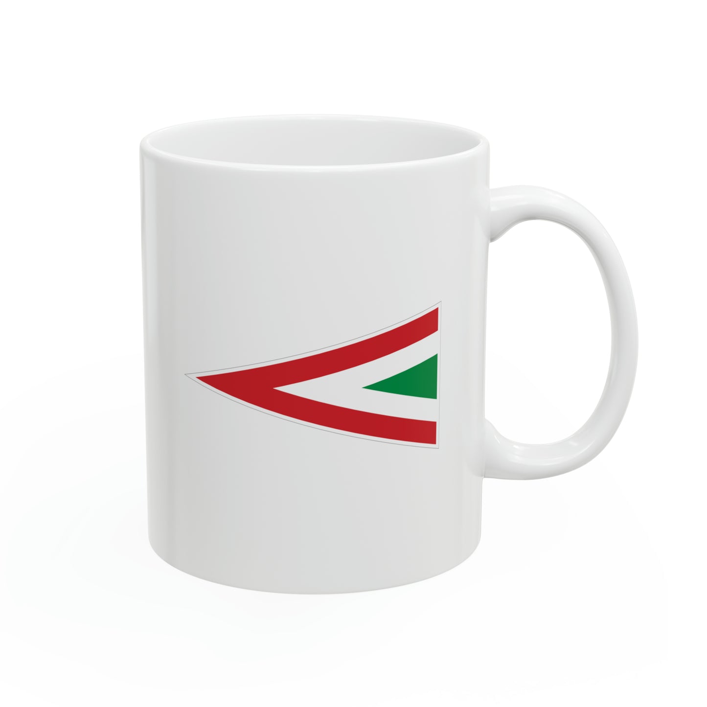 Hungarian Air Force Roundel Coffee Mug - Double Sided White Ceramic 11oz - By TheGlassyLass.com