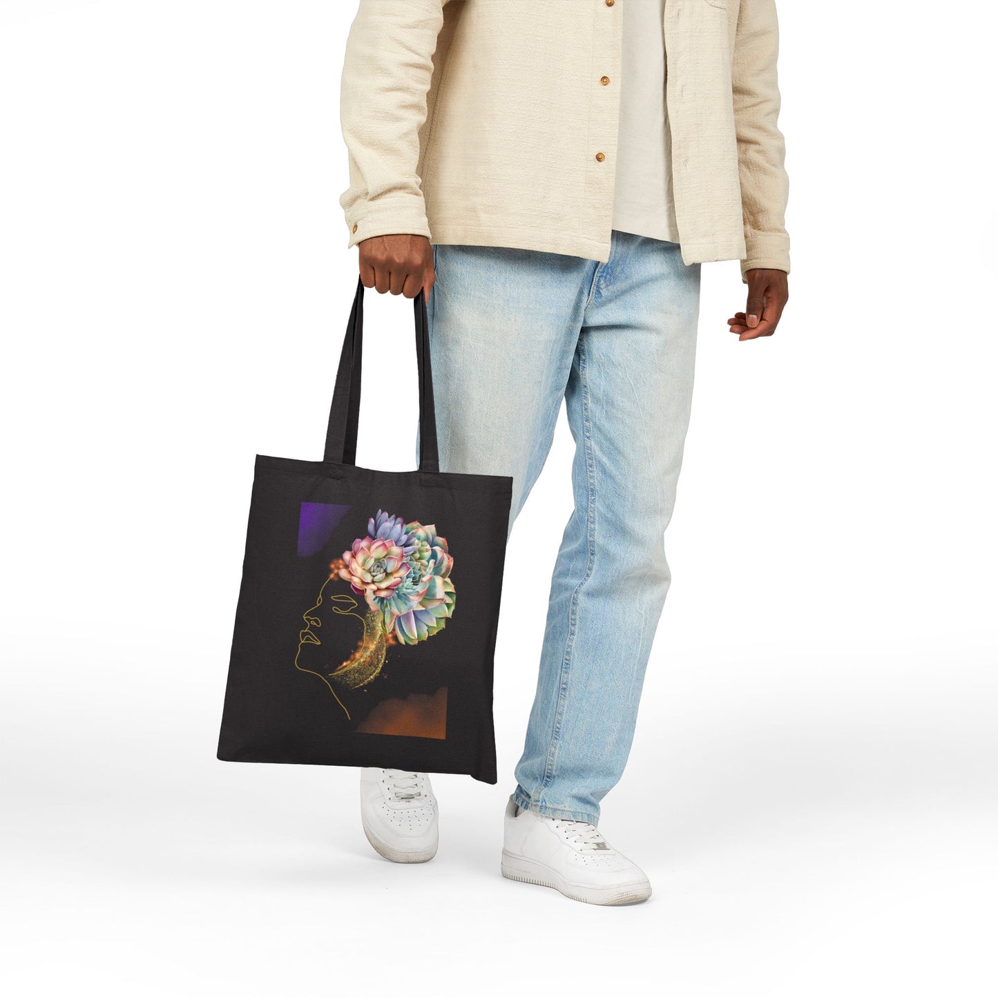 Goddess Logo Tote Bag - Heavyweight 100% Cotton Canvas by TheGlassyLass.com