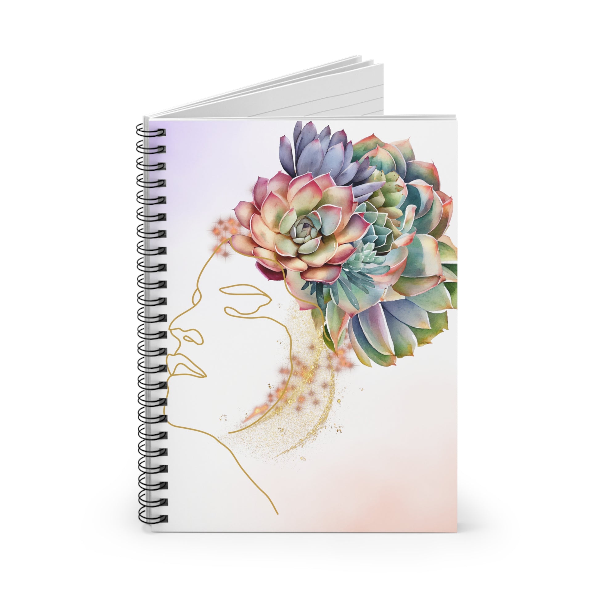 Succulent Love: Spiral Notebook - Log Books - Journals - Diaries - and More Custom Printed by TheGlassyLass.com