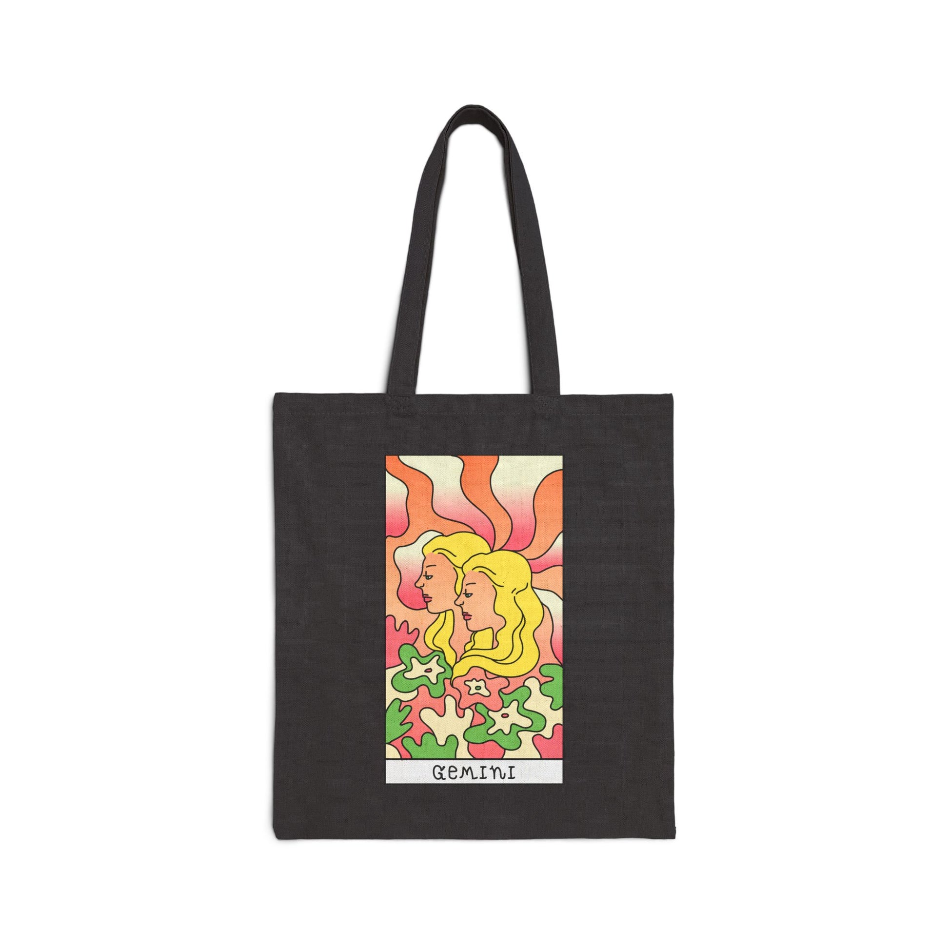 Gemini Tote Bag - Heavyweight 100% Cotton Canvas by TheGlassyLass.com