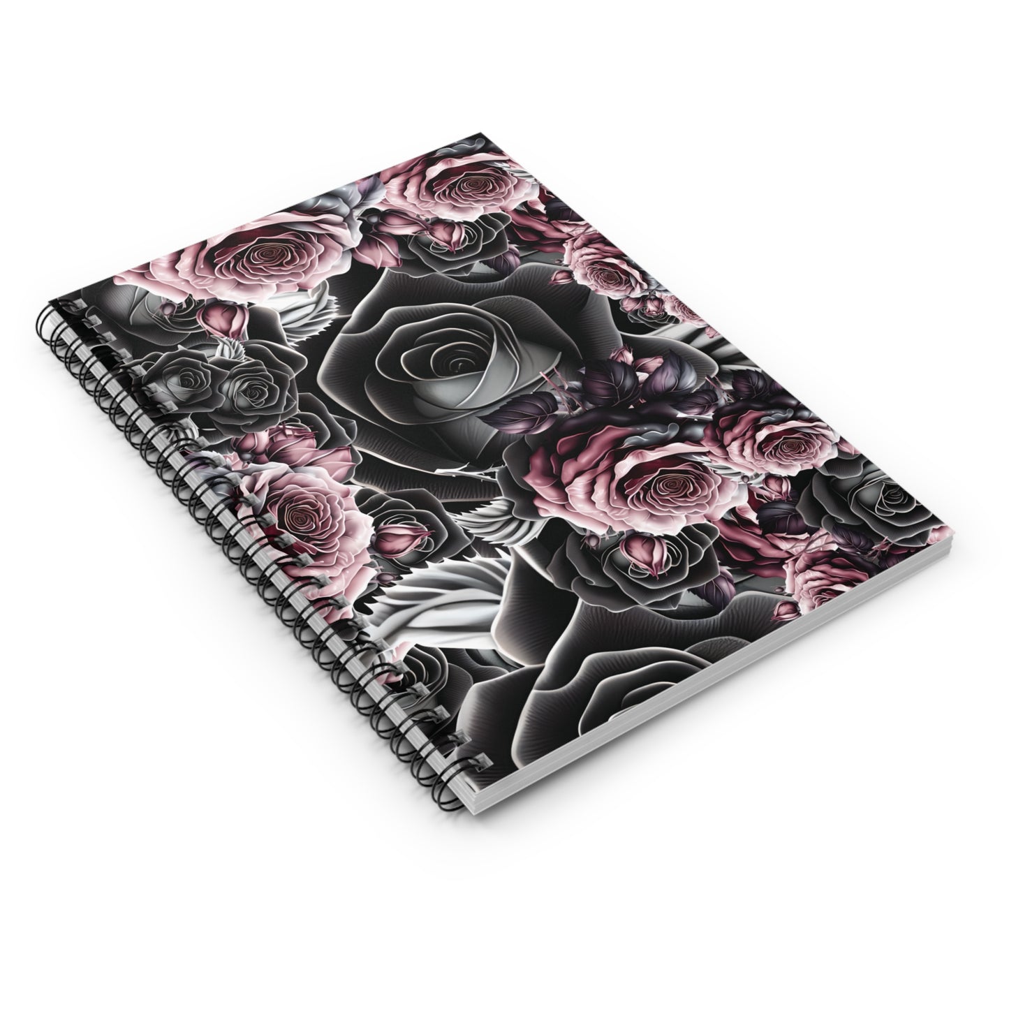 Black Rose: Spiral Notebook - Log Books - Journals - Diaries - and More Custom Printed by TheGlassyLass
