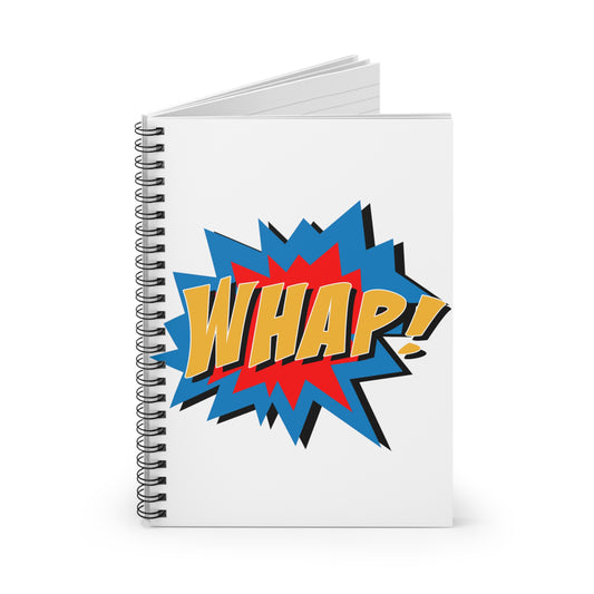 Superhero WHAP: Spiral Notebook - Log Books - Journals - Diaries - and More Custom Printed by TheGlassyLass.com