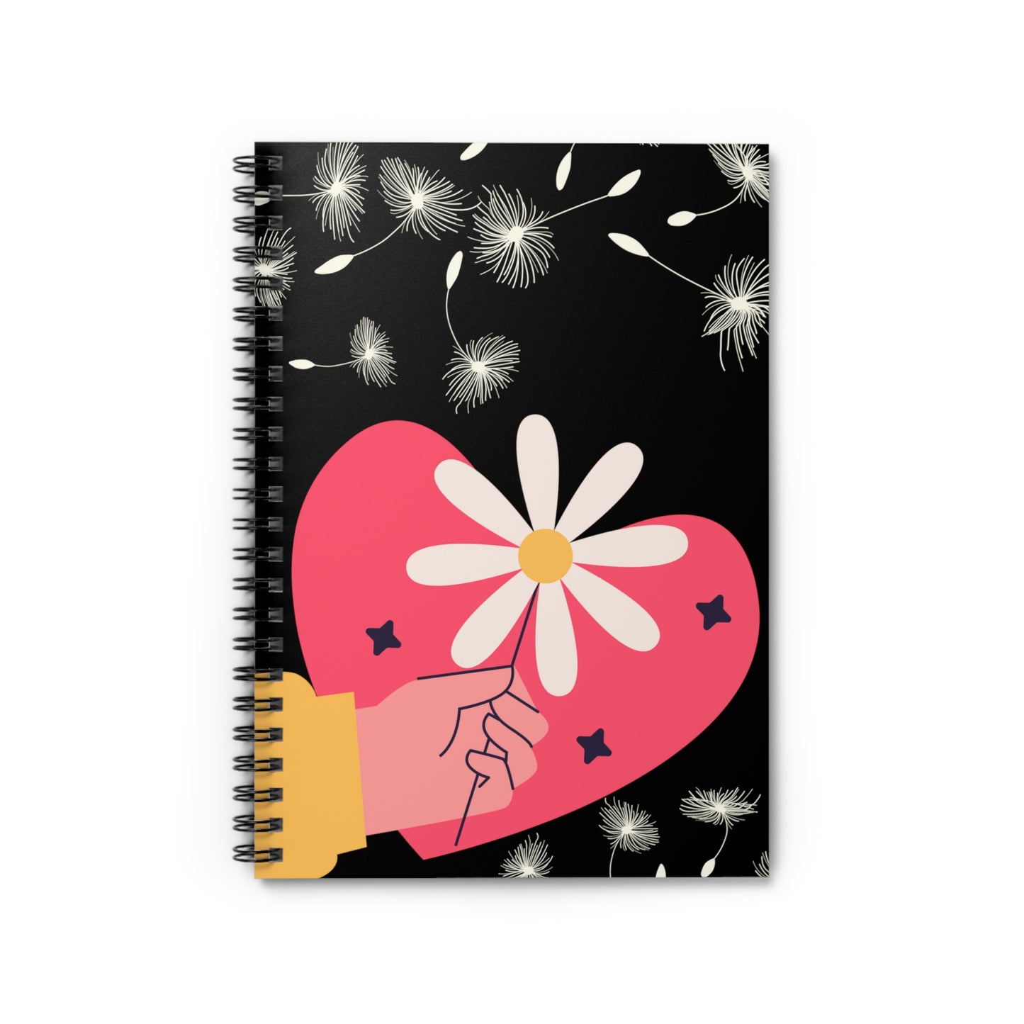 Daisy Heart: Spiral Notebook - Log Books - Journals - Diaries - and More Custom Printed by TheGlassyLass.com