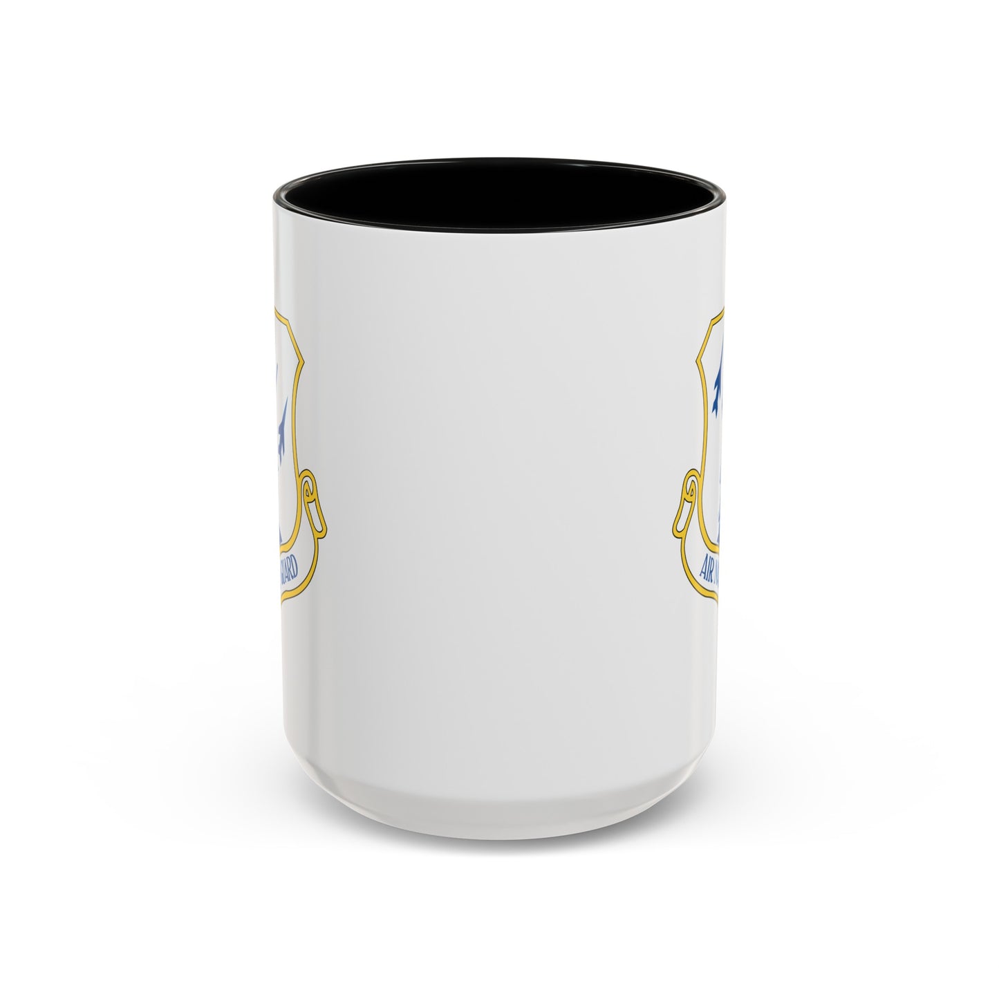 US Air Force Air National Guard - Double Sided Black Accent White Ceramic Coffee Mug 15oz by TheGlassyLass.com