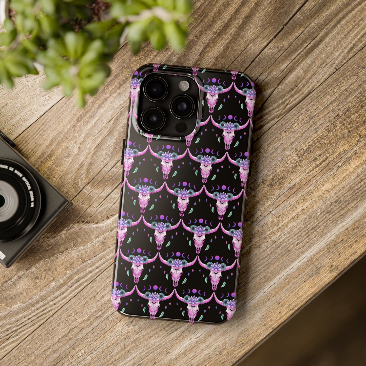 Crystal Skull Moon: iPhone Tough Case Design - Wireless Charging - Superior Protection - Original Graphics by TheGlassyLass.com