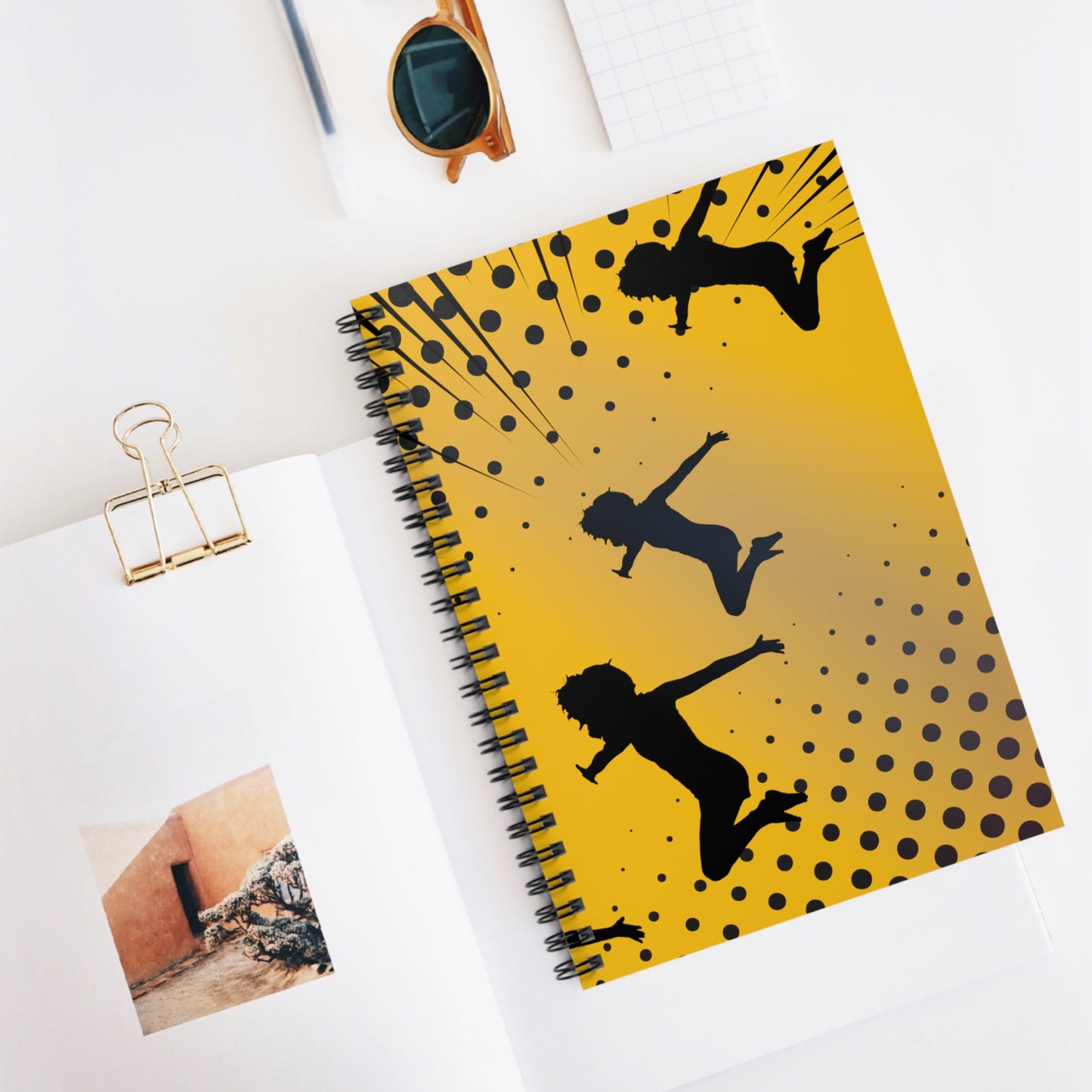 Might as Well Jump: Spiral Notebook - Log Books - Journals - Diaries - and More Custom Printed by TheGlassyLass