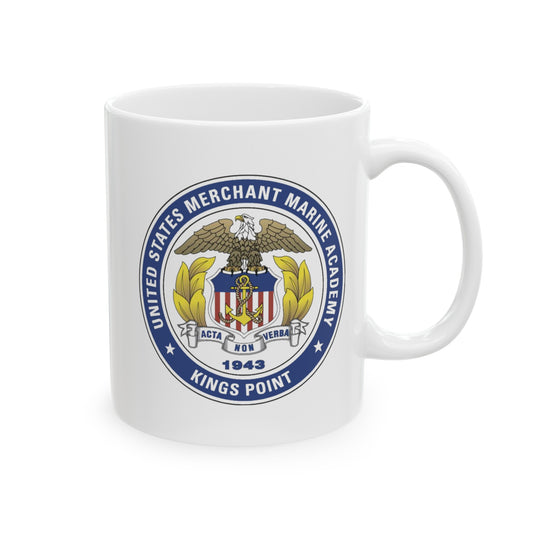 US Merchant Marine Academy Coffee Mug - Double Sided White Ceramic 11oz by TheGlassyLass.com