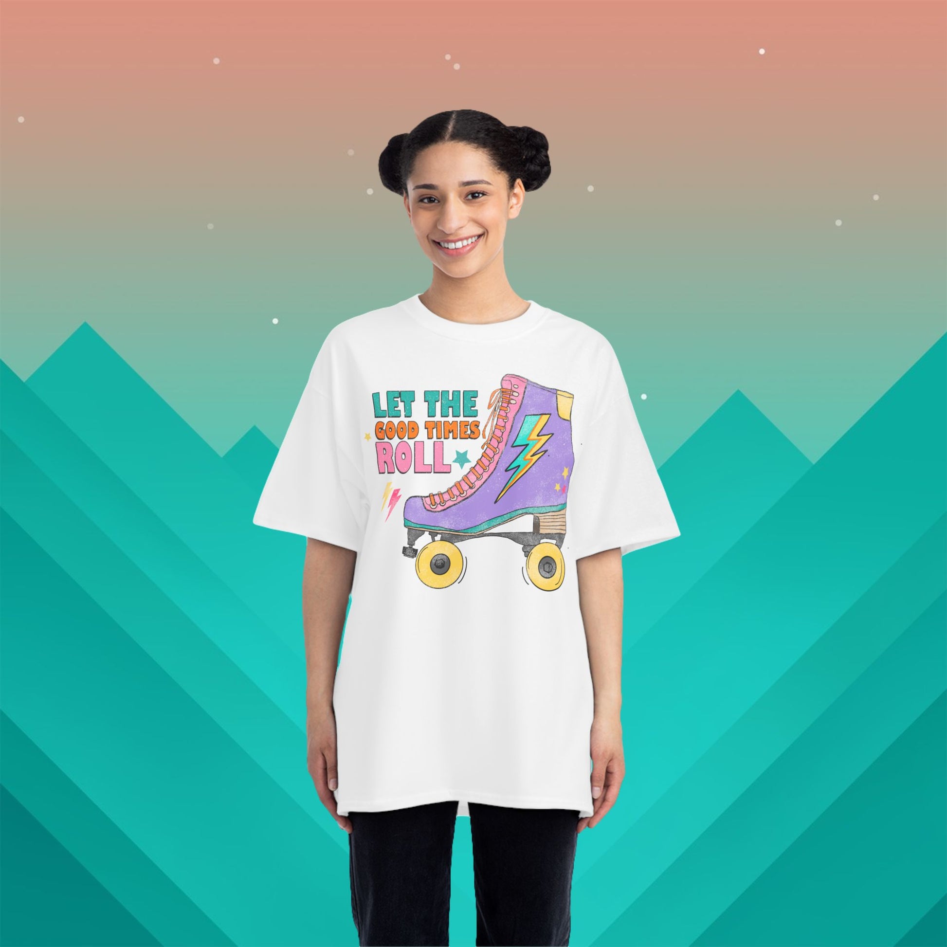 Let The Good Times Roll T-Shirt: (Hanes Beefy-T 100% Preshrunk Cotton Custom Printed by TheGlassyLass.com