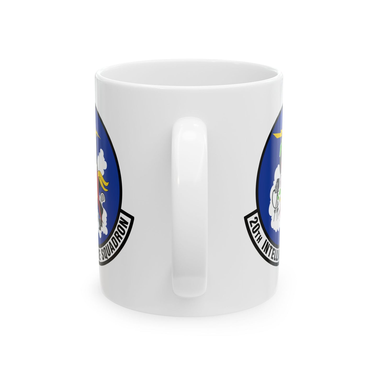20th Intelligence Squadron Coffee Mug - Double Sided Print, White Ceramic, 11oz by TheGlassyLass.com