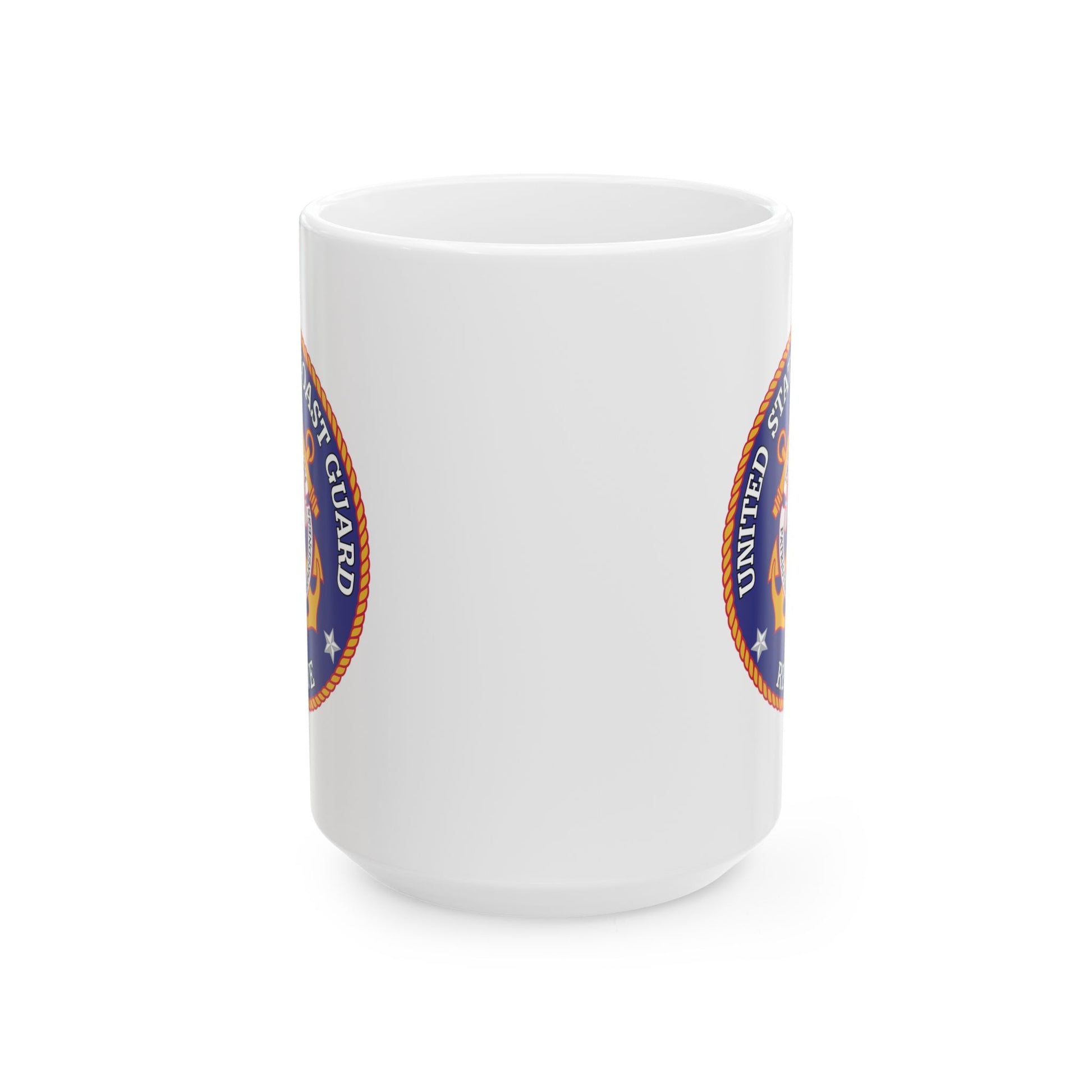 United States Coast Guard Reserve Seal Coffee Mug - Double Sided White Ceramic 15oz by TheGlassyLass.com