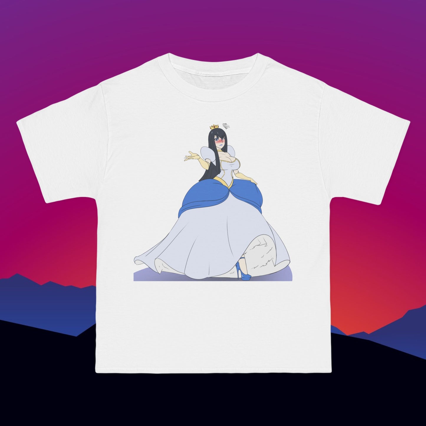 Meh Princess T-Shirt: (Hanes Beefy-T 100% Preshrunk Cotton) Custom Printed by TheGlassyLass.com