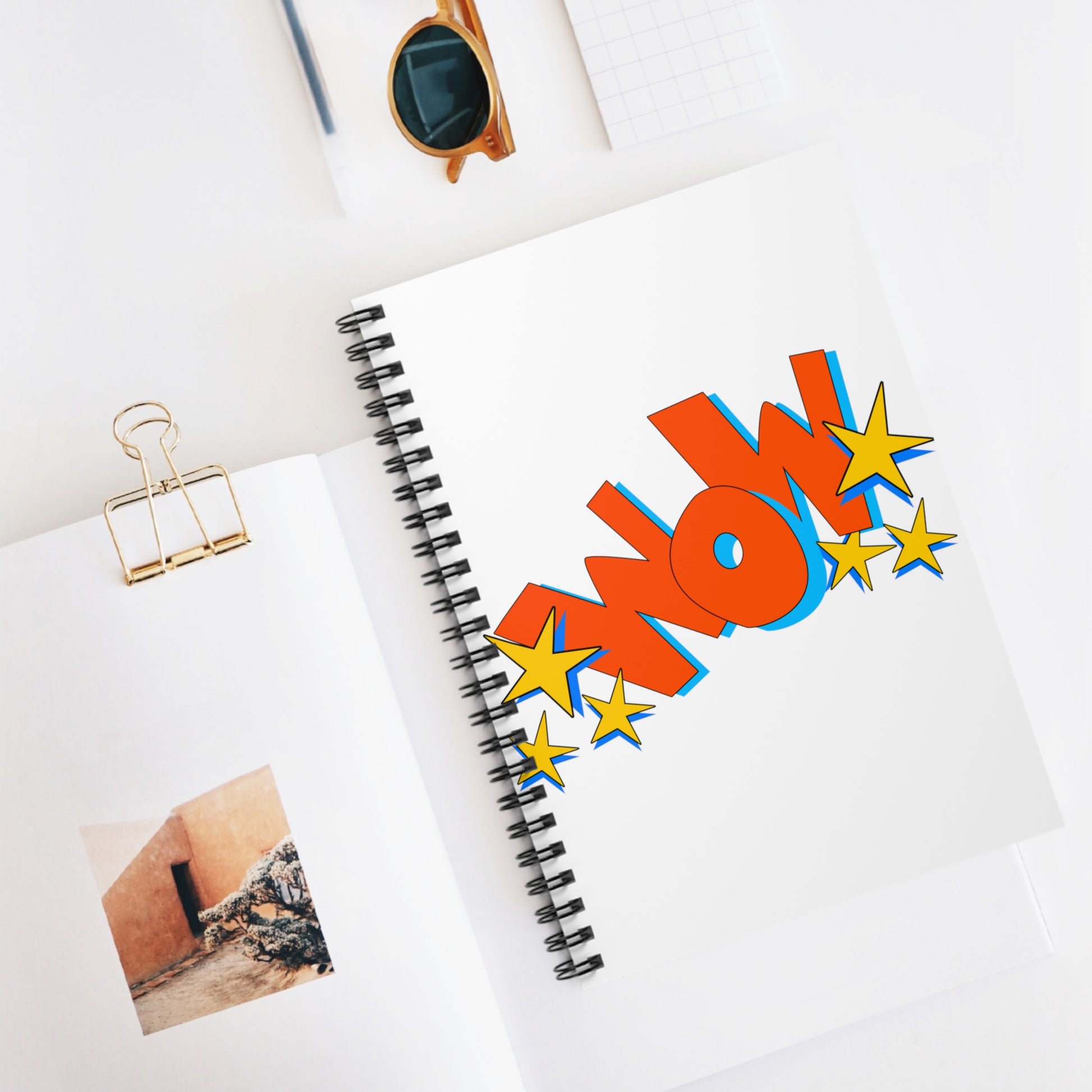 Superhero WOW: Spiral Notebook - Log Books - Journals - Diaries - and More Custom Printed by TheGlassyLass.com