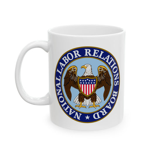 National Labor Relations Board Seal Coffee Mug - Double Sided Print, White Ceramic, 11oz by TheGlassyLass.com